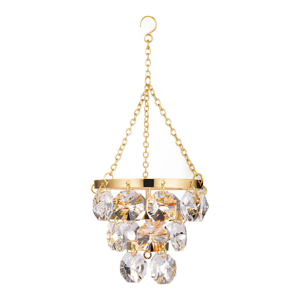 24K gold/silver plated chandelier with Swarovski crystal element - Breathtaking Gift