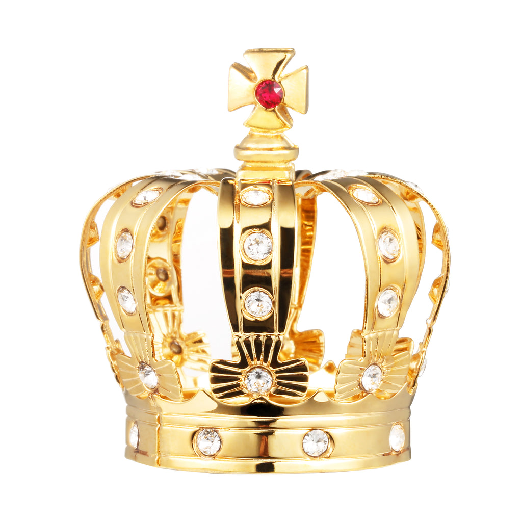 24K gold plated crown with Swarovski crystal element - Breathtaking Gift