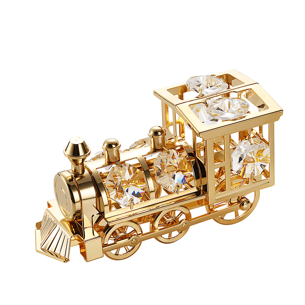 Locomotive train handcrafted with Swarovski crystal elements - Breathtaking Gift