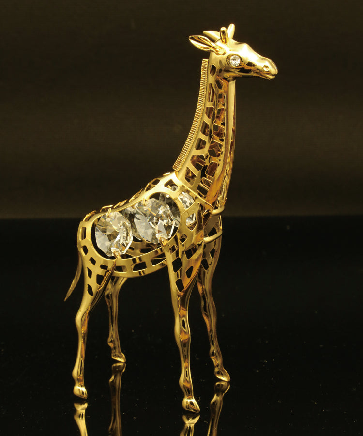Giraffe with handcrafted Swarovski crystal element - Breathtaking Gift