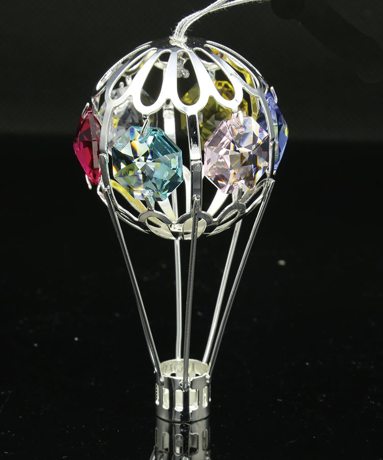 24K gold plated hot air balloon with Swarovski crystal elements - Breathtaking Gift